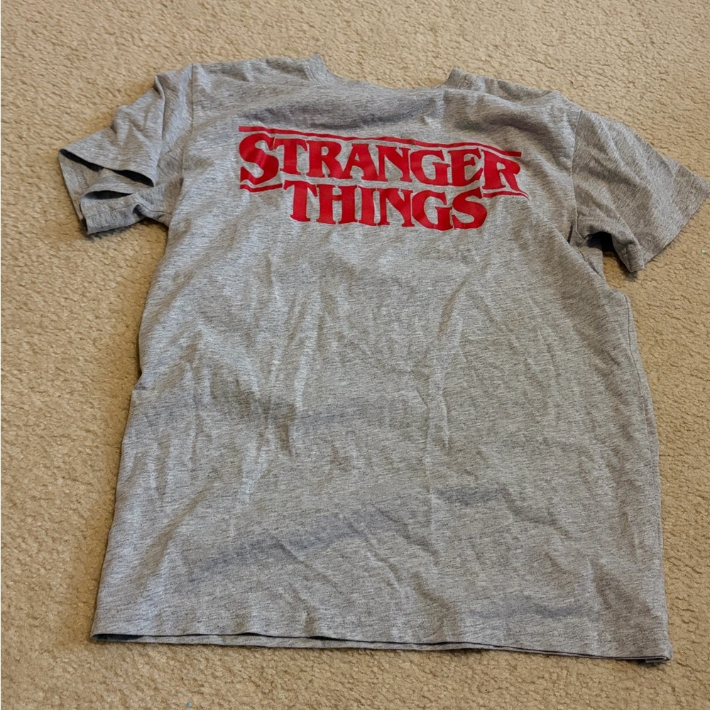 Stranger Things Kids Gray T-Shirt